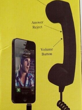 Retro Phone Handset For Mobile Phones Or Computers New